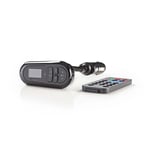 Nedis Bil Audio FM-sender | Svanehals | Håndfri opkald | 0.4 " | LCD-skærm | Bluetooth® | 5.0 V DC / 0.5 A | Google Assistant / Siri | Sort