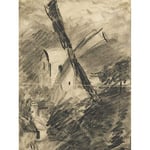 Artery8 After John Constable A Windmill Painting Large XL Wall Art Canvas Print