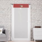 Brise bise pur coton 70x200 cm love rouge, par Soleil d'Ocre