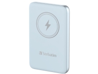 Verbatim Charge 'n' Go - Trådlös powerbank - magnetfäste - Li-pol - 10000 mAh - 20 Watt - 2.4 A - Apple Fast Charge, PD 3.0, Apple 2.4A, BC1.2, Quick Charge 3.0 (24 pin USB-C) - blå