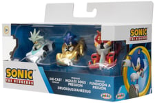 Jakks Sonic the Hedgehog Die-Cast Vehicles 3-Pack (Dr.Eggman, Sonic & Silver)