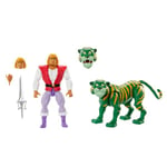 Masters of the Universe Origins Action Figure 2-Pack, Cartoon Collection Prince Adam and Cringer, MOTU 5.5-Inch Scale Toys, 16+ Articulations, HTH30