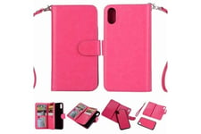 Stack Coque et étui téléphone mobile Etui en cuir folio multifonctionnel avec dragonne pour samsung galaxy s7 edge - rose