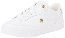 Tommy Hilfiger Femme Essential Chic Court Sneaker FW0FW08322 Baskets, White, 40 EU