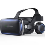 3d Imax Video Vr Glasses Virtual 2.0 Goggles Reality Headset For Black