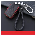 BTOEFE Car Accessories Cowhide Car Key Case,For Honda Key Cover 2016 7 CRV Pilot Accord Civic Soft Shell Cover For Car Key-C with keychain 1