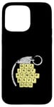 Coque pour iPhone 15 Pro Max Jeu de blocs de lettres amusant Choisissez soigneusement vos mots