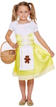 Girls Yellow Goldilocks Book Day Halloween Fancy Dress Costume Outfit 4-12 Years (7-9 Years)