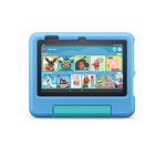 Kid-Proof Case for Fire 7 tablet | Only compatible with 12th generation tablet (2022 release), for ages 3–7, Blue