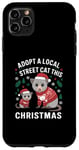 iPhone 11 Pro Max Funny Opossum Adopt A Local Street Cat Case