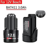 12v Bosch 3000mah Bat411 Ersättningsbatteri Bosch 12v Batteri Kompatibel Bosch Bat412a Bat413a D-70-Excellence