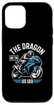 Coque pour iPhone 15 The Dragon 129 TN and NC USA Sport Bike Moto Design