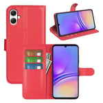 Galaxy A05      Pu Wallet Case    [Red]