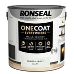 Ronseal Paint One Coat Winter Frost Matt Quick Dry Stain Mould Resistant 2.5L