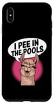 iPhone XS Max Funny Llama Confession "I Pee In The Pools" Sarcastic Humor Case