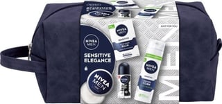 Nivea_Set Sensitive Elegance Antiperspirant Roll-On 50Ml + Universal Creme 75Ml + Barberskum 200Ml + Aftershave Balm 100Ml