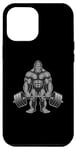 Coque pour iPhone 15 Pro Max Bigfoot Haltérophilie Drôle Fitness Gym Entraînement Homme