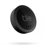 Tile Sticker (2022) Bluetooth Item Finder, 1 Pack, 45m finding range, works with Alexa and Google Home, iOS and Android Compatible, Find your Keys, Remotes & More, Black