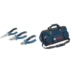 Bosch Professional Three-Part Pliers Set + toolbag, Size L