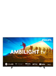 Philips 43PUS8009 (2024) LED HDR 4K Ultra HD Smart TV, 43 inch with Freeview Play, Ambilight & Dolby Atmos, Black