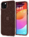 Spigen Liquid Crystal Glitter (iPhone 15 Plus) - skal - Rosa