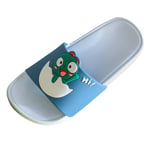 Haepe Toddler Infant Kids Cute Cartoon Dinosaur Shoes Flip Flops Summer Anti-Slip House Slippers,Baby Girls BoysBath Slipper Shower Slide Sandals Pool Shoes Casual Beach Slippers Blue