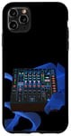 Coque pour iPhone 11 Pro Max Disc Jockey Space Age Console de mixage audio Mix DJ