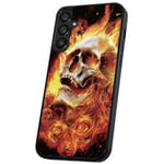 Samsung Galaxy A16 - Skal/Mobilskal Burning Skull