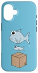 iPhone 16 Big Fish Little Fish Cardboard Box, Dad Dancing Dancer Funny Case