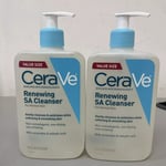 Cerave Renewing SA Cleanser 16 Ounce For Normal Skin - 2 PACKS LOT