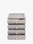 Stackers Glass Lid 4 Drawer Jewellery Box