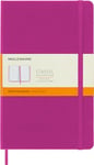 Moleskine Classic Notebook, Hard Cover, Large (5" x 8.25") Ruled, Magenta, 240 Pages