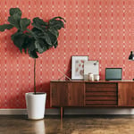 A.S. Création Retro 70's Oval Wallpaper Red/Cream/White/Pink Retro Chic 395344 8.50m x 0.53m Paste The Wall