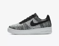 Nike Air Force 1 Flyknit 2.0 GS UK 13.5 EUR 32 CM 20 Black White BV0063-001 New 