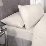 Emma Barclay Percale FTD. Drap pour lit King Size Ivoire, 50 Coton/Polycoton/Polyester