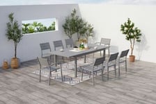 Table de jardin extensible 8 places MEZZANE