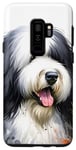 Galaxy S9+ Old English Sheepdog Dog Watercolor Artwork Case