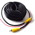 Rapanda - 15M vidéo cable rallonge rca jack câble prise phono connecteur plug pour recul voiture fil de détection rouge