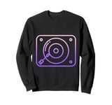 Vinyl Record Player Album Sweatshirt