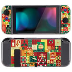 playvital Coque de Protection Joycon pour Switch Console,Housse en TPU pour Switch,Coque pour Switch,Housse de Protection pour Switch avec Capuchon Bouton ABXY Direction-Boîte Cadeau de Noël