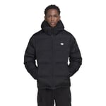 adidas Originals Mens Down Regen Rekive Hooded Puffer Jacket - Black / XL