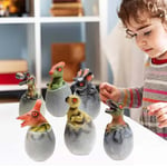 Figurines D'action Demi-Couvées Faites À La Main, Décor De Bureau, Modèles D'¿Ufs De Dinosaure Mignons, Jouets, Cadeaux D'anniversaire Pour Enfants