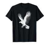 Majestic Eagle in Flight Bold Nature Lover, Bird Lover T-Shirt