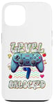 Coque pour iPhone 13 Level 7 Gamer vidéo débloqué 7ème anniversaire pour garçons