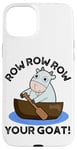 iPhone 15 Plus Row Row Row Your Goat Funny Animal Pun Case