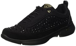 Guess Femme Kanan Sneakers Basses, Noir (Nero), 41 EU