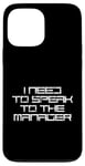 Coque pour iPhone 13 Pro Max Je dois parler au directeur - Karen Funny Meme - Cyber