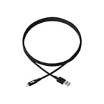 Eaton USB-A to Lightning Charging & Data Cable, MFi Certified for iPhone, iPad & iPod - Black, 6 Feet / 2 Meters (M100-006-BK)