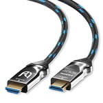 Ultra HDTV Câble HDMI 8K - Câble HDMI 2.1 High Speed ​7m (48 Gbps) pour 8K@60Hz & 4K@120Hz - puce intégrée - protection kink - gaine nylon