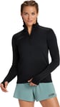 Hoka Hoka Women's 1/2 Zip Black L, Black